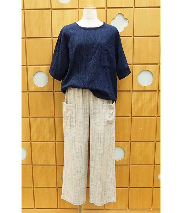 [YAYA]SHIJIRA TSHIRT・蜻蛉(とんぼ)サイドポケットパンツ