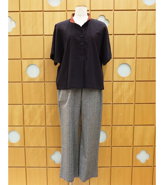 小刺子(こざしこ)ショートブラウス・蜻蛉(とんぼ)パンツ