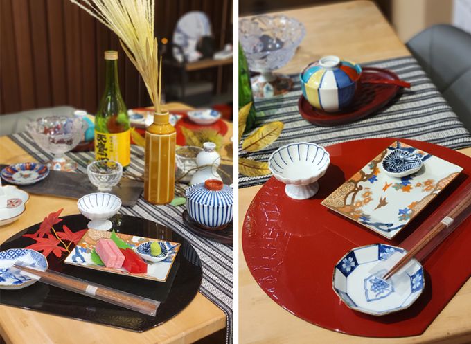 古伊万里のうつわが集う食卓